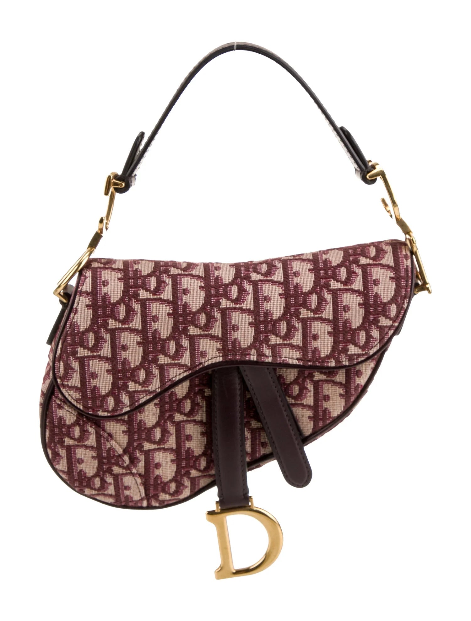DIOR monogram mini saddle with strap