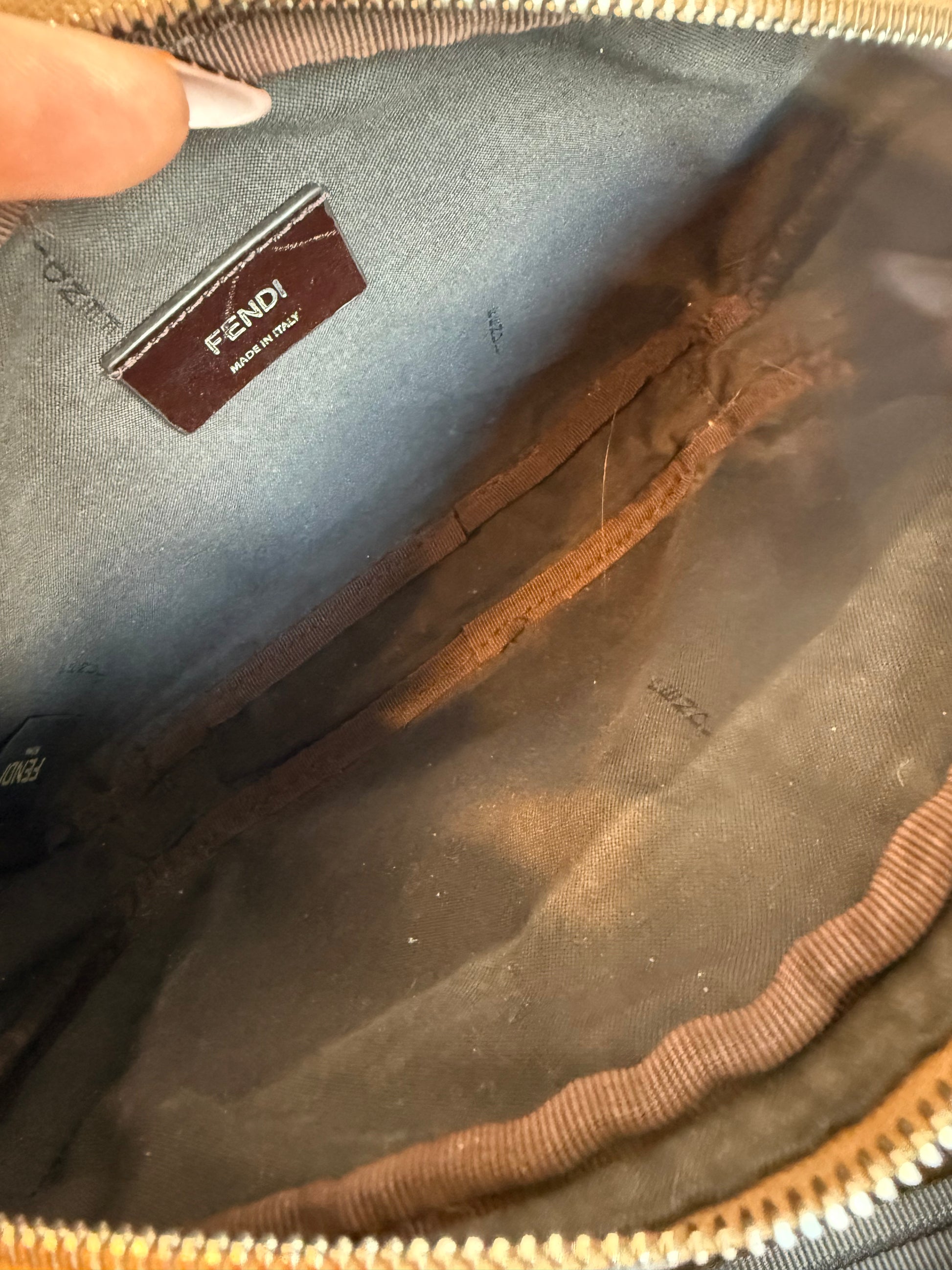 FENDI diagonal duo camera bag