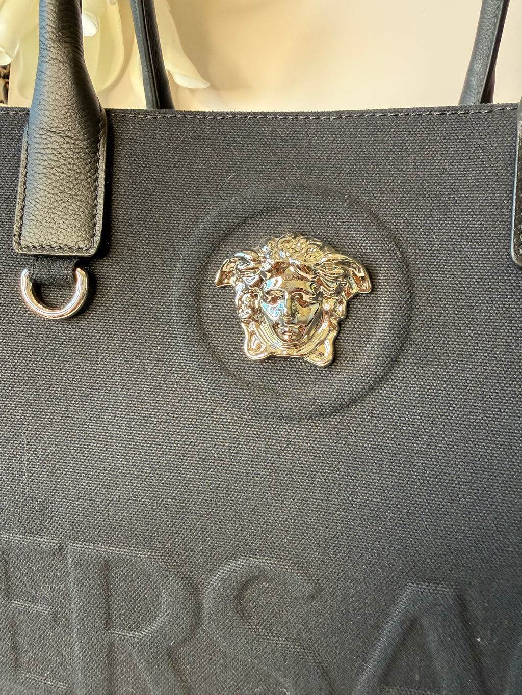 Versace La Medusa silver-toned Medusa plaque