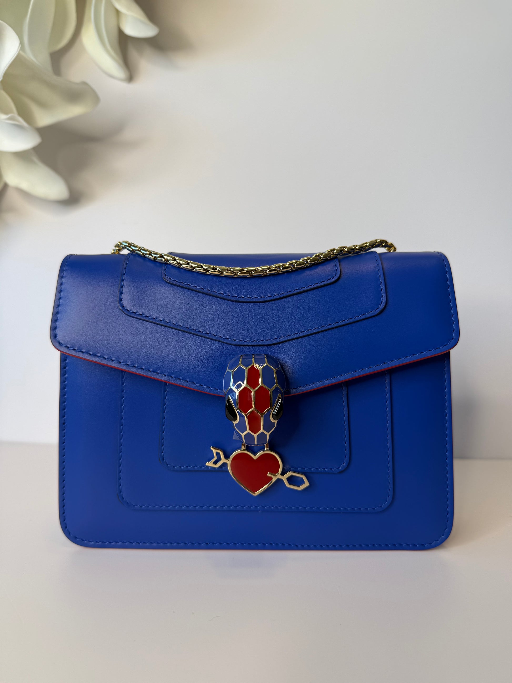 BVLGARI Serpenti Forever bag blue electro love
