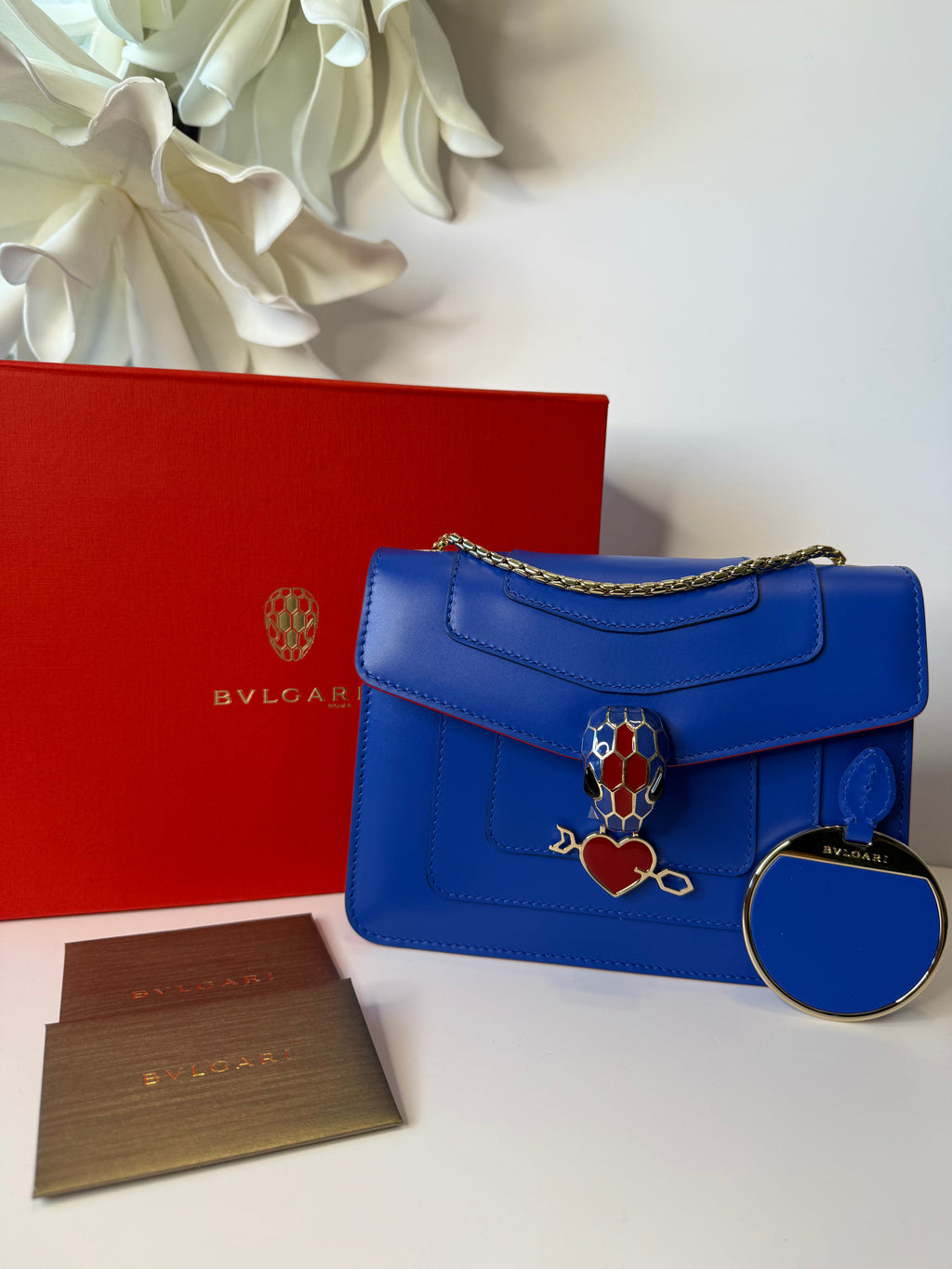 BVLGARI Serpenti Forever bag blue electro love