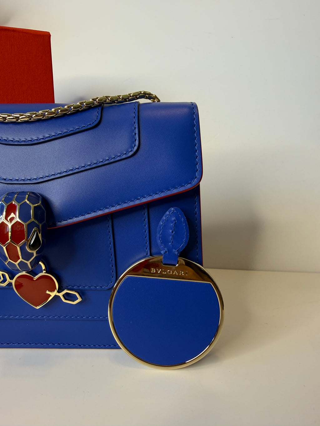 BVLGARI Serpenti Forever bag blue electro love