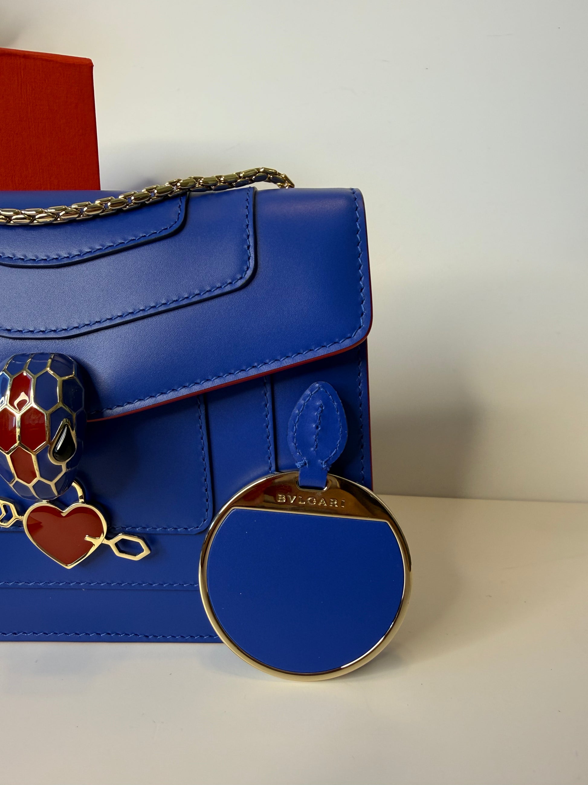 BVLGARI Serpenti Forever bag blue electro love