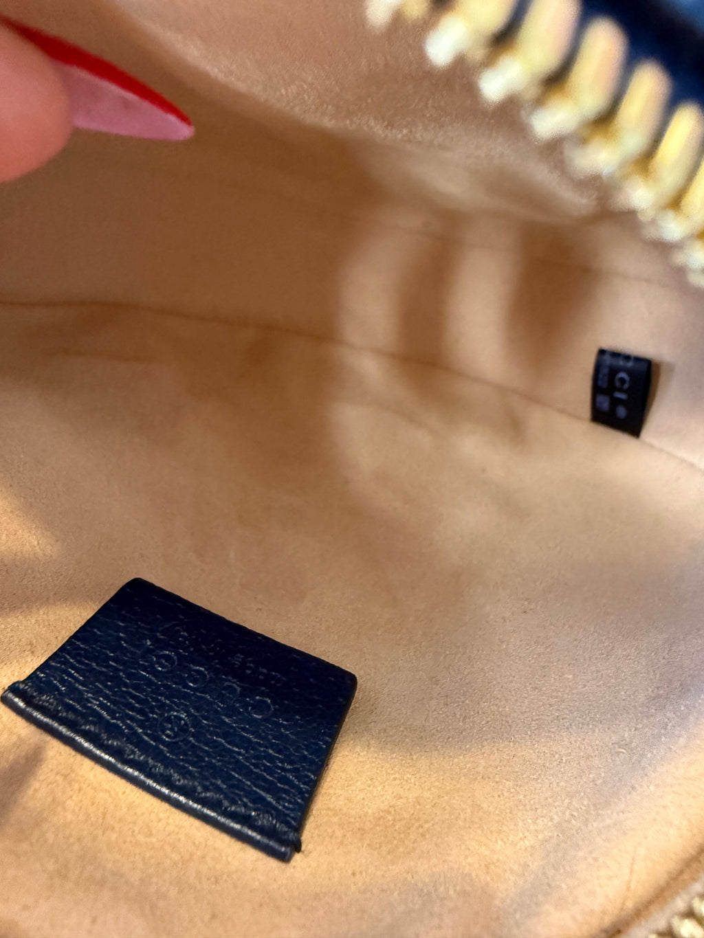 Gucci Ophidia blue round crossbody
