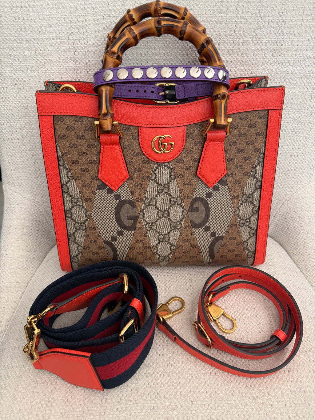 Gucci Diana Small GG Supreme Handbag limited edition