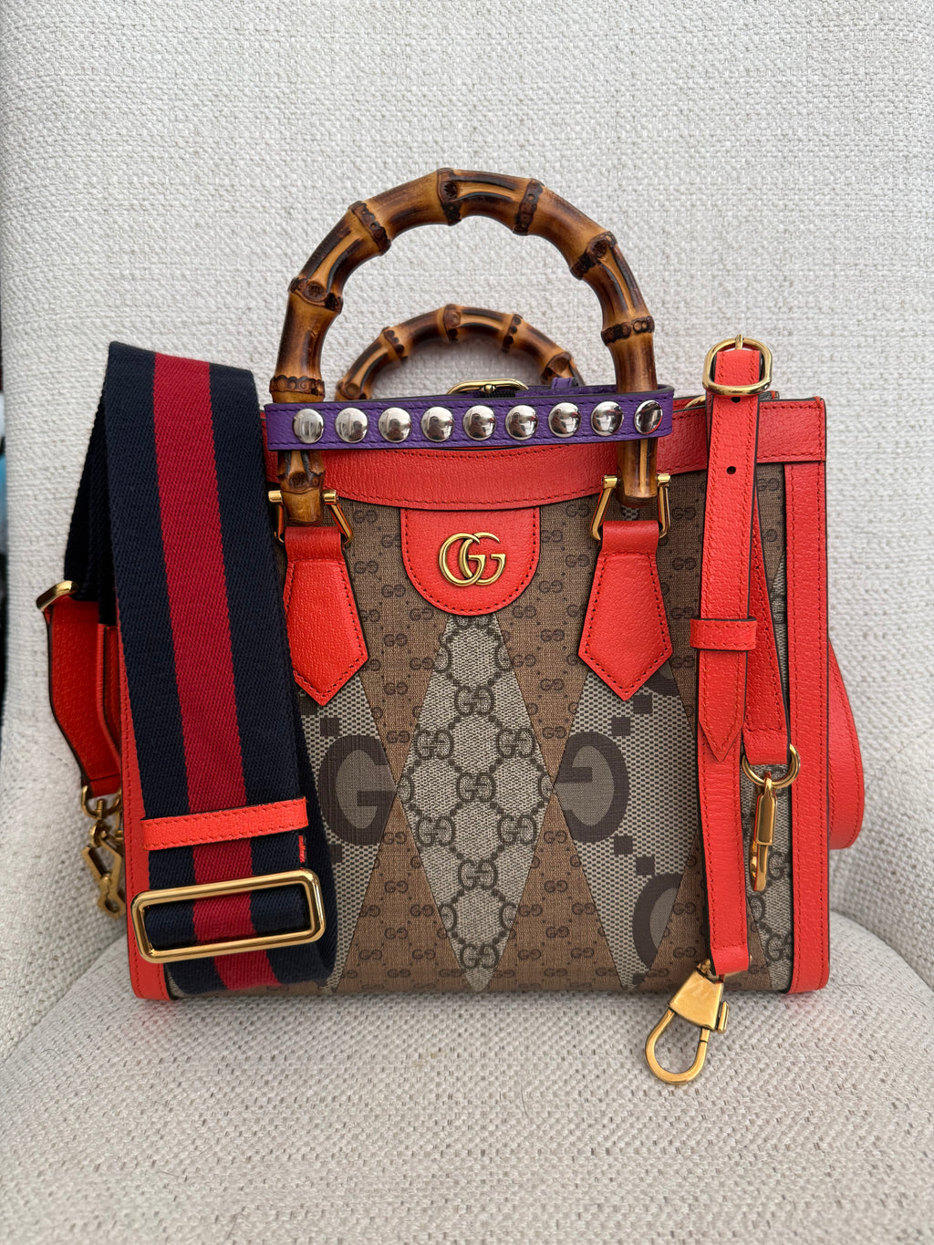 Gucci Diana Small GG Supreme Handbag limited edition