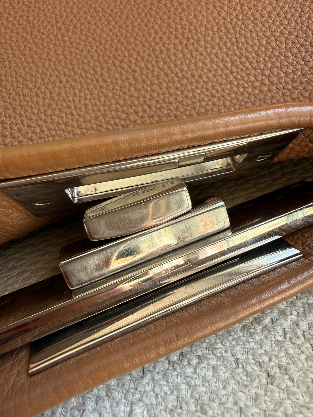 Fendi Selleria Peekaboo bag with crossbody strap