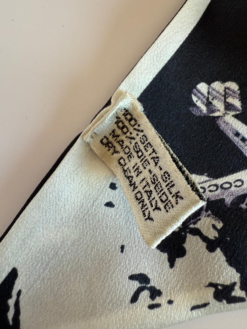 Chanel silk twill scarf from the 2024/25 Métiers d'art collection.