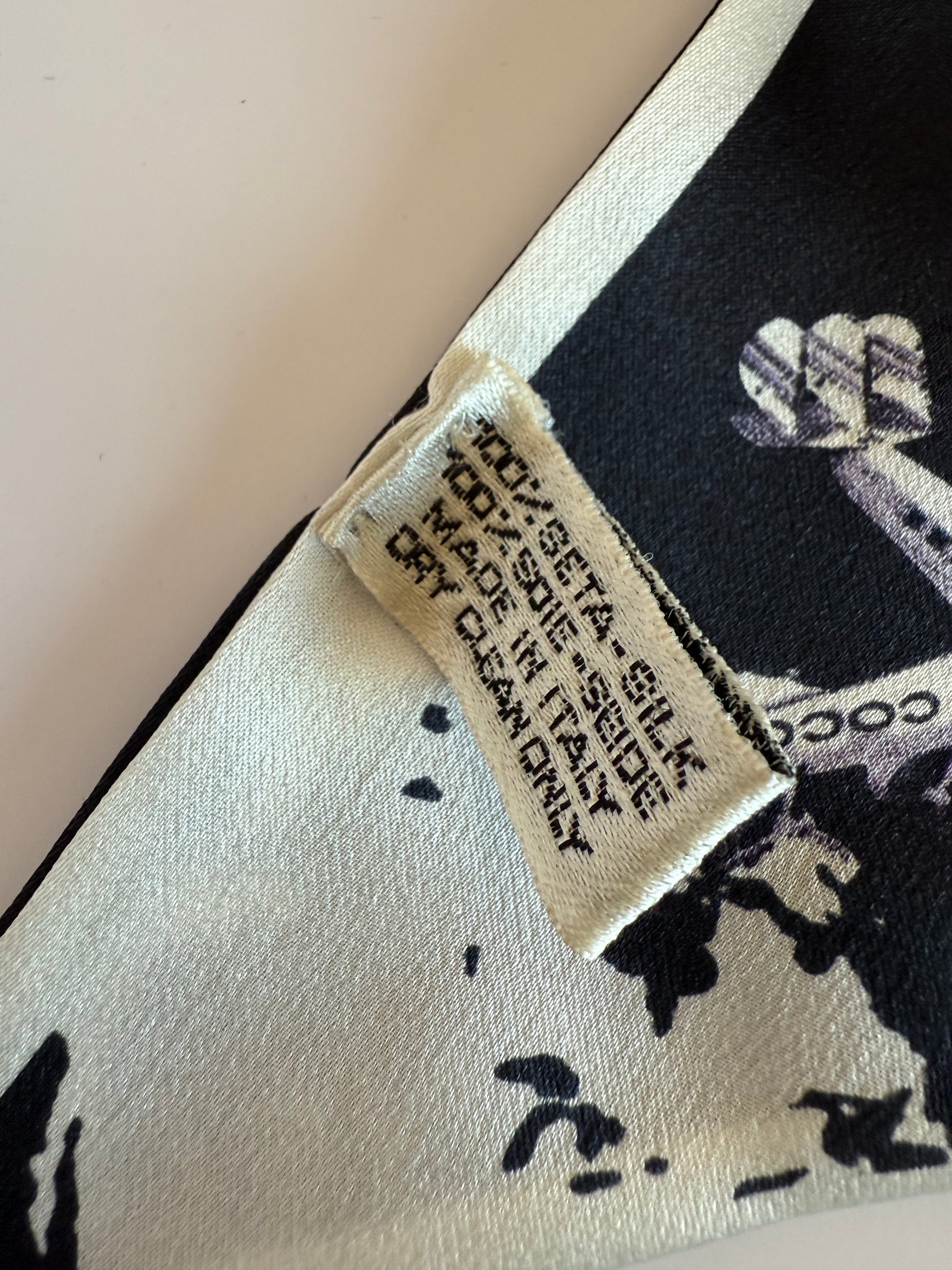 Chanel silk twill scarf from the 2024/25 Métiers d'art collection.