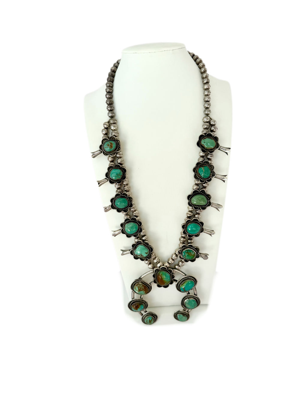 Navajo squash blossom Ajax turquoise