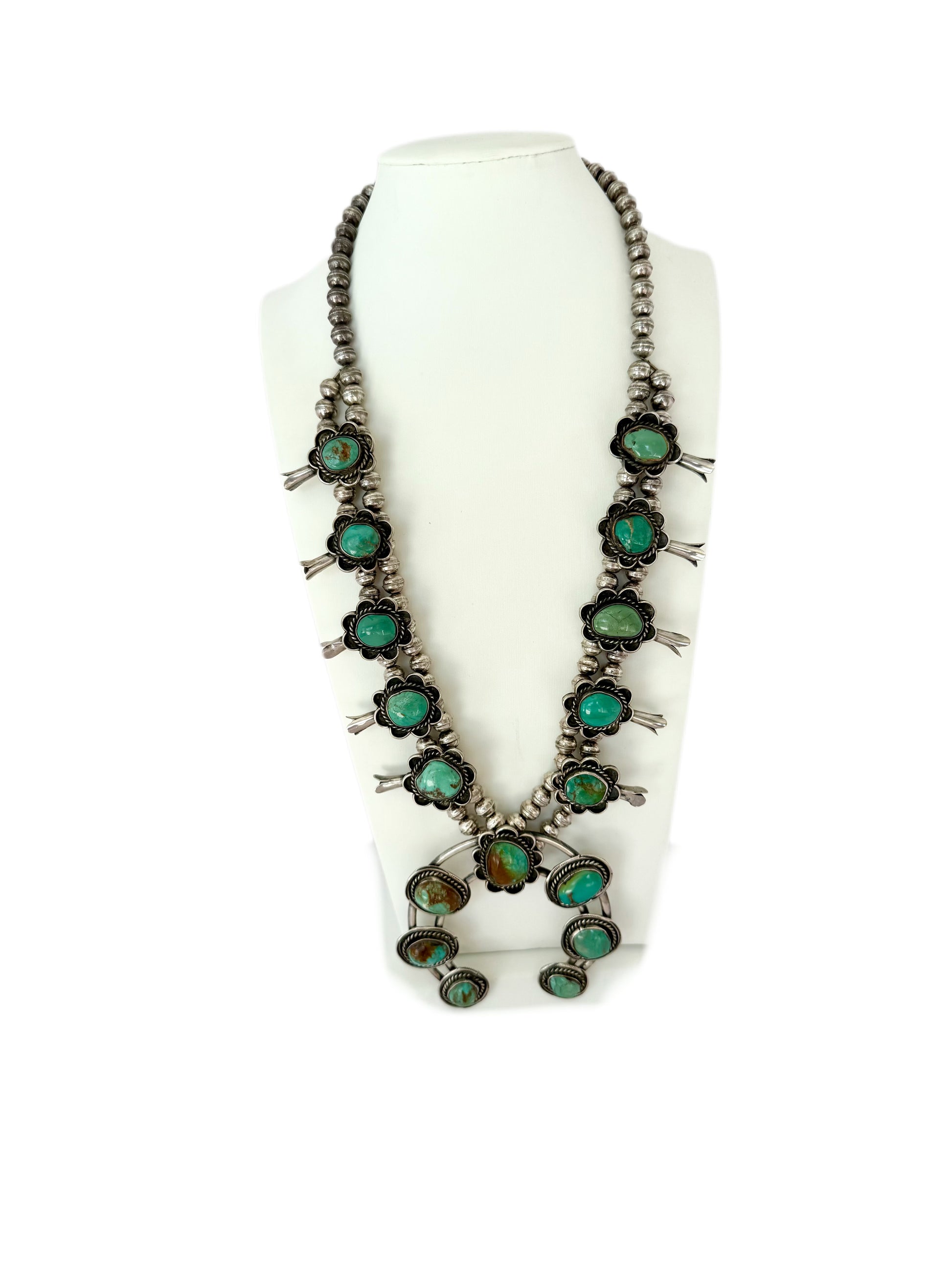 Navajo squash blossom Ajax turquoise