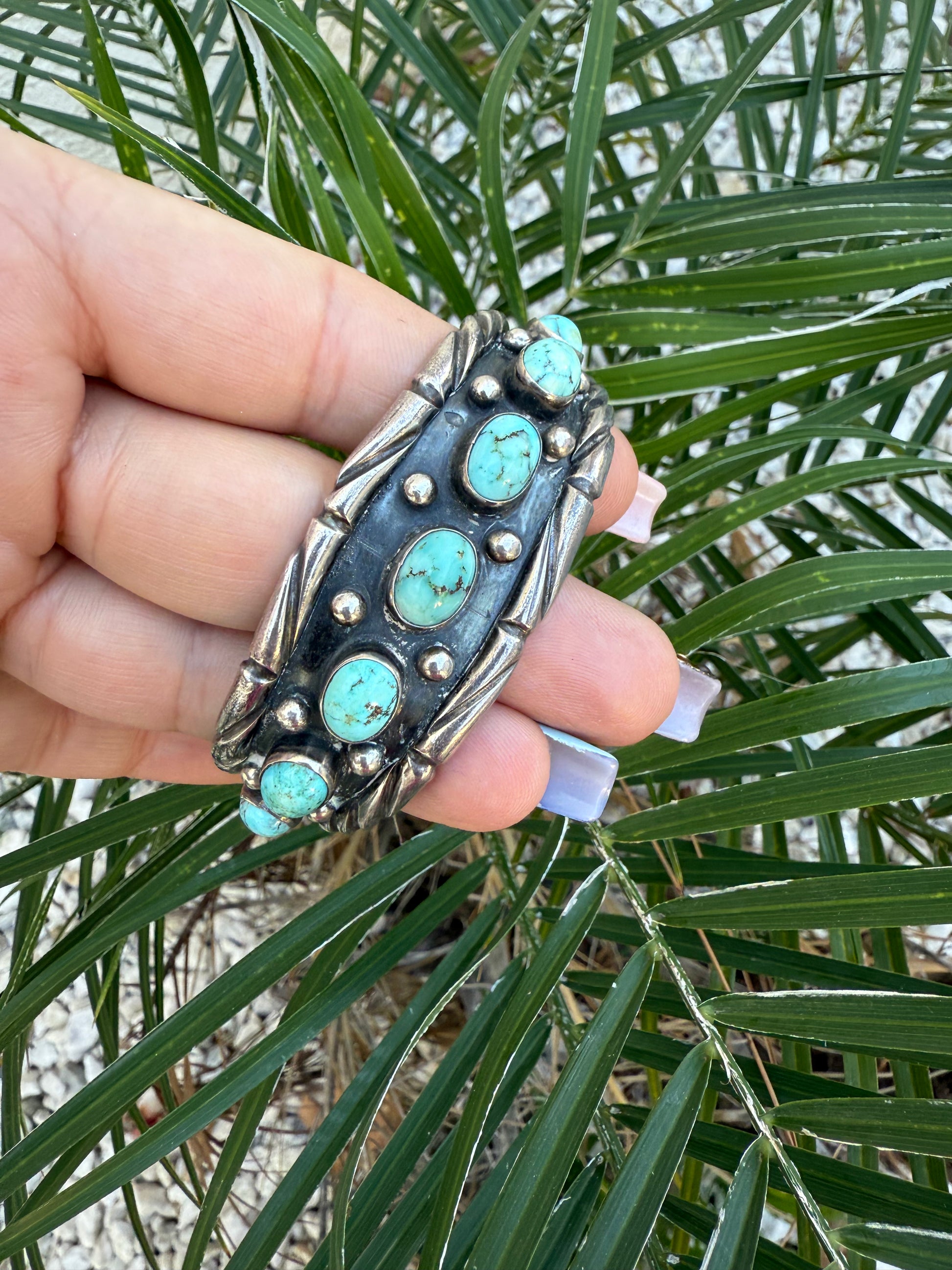 Navajo turquoise cuff bracelet