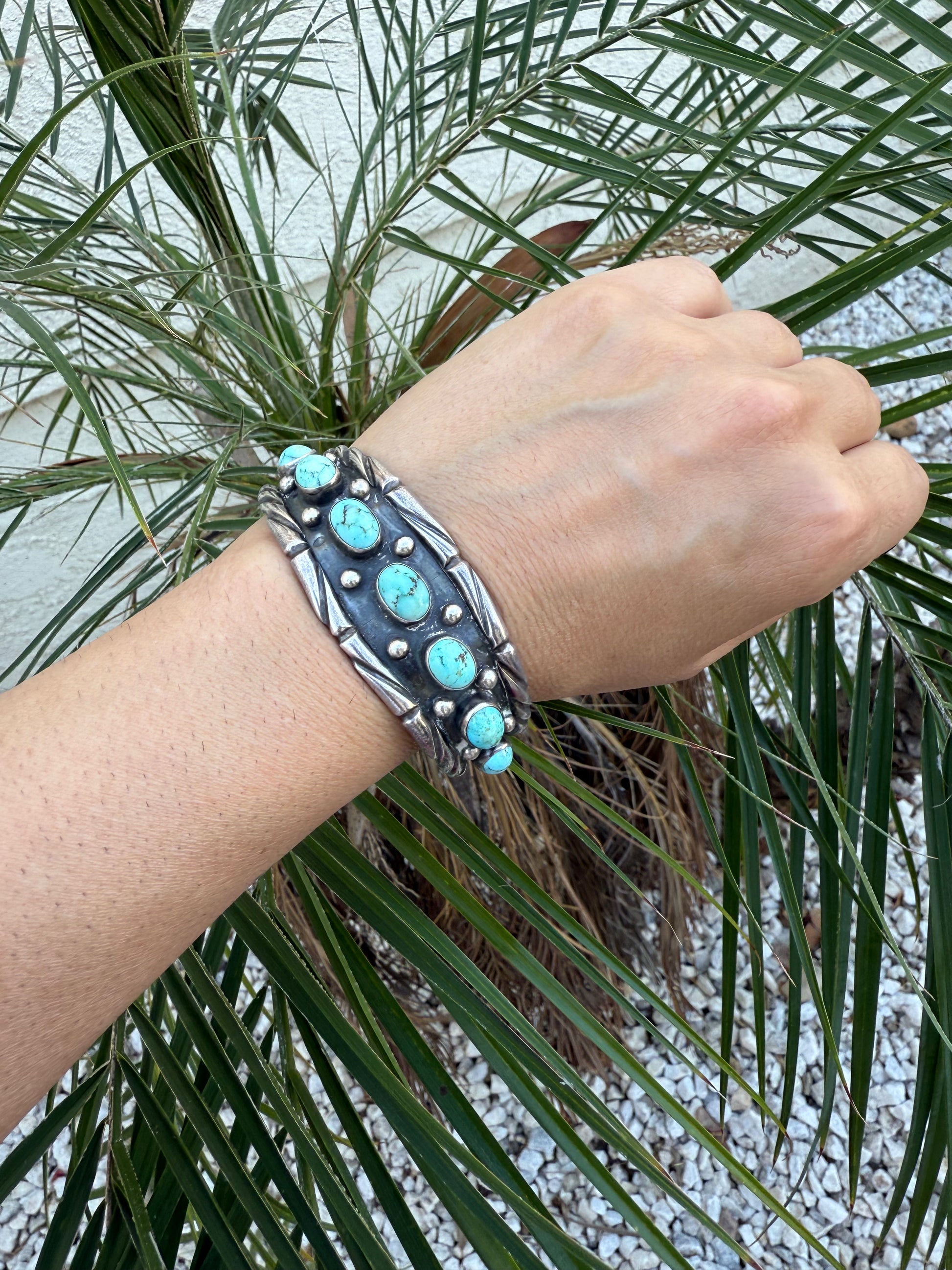Navajo turquoise cuff bracelet