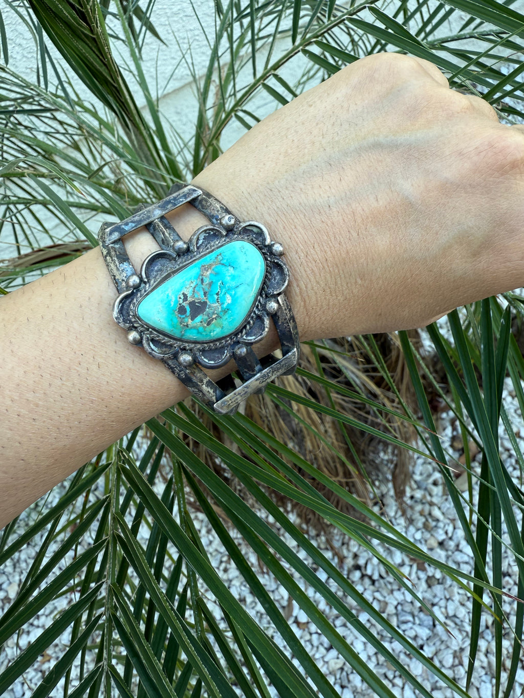 Navajo turquoise cuff bracelet 1940