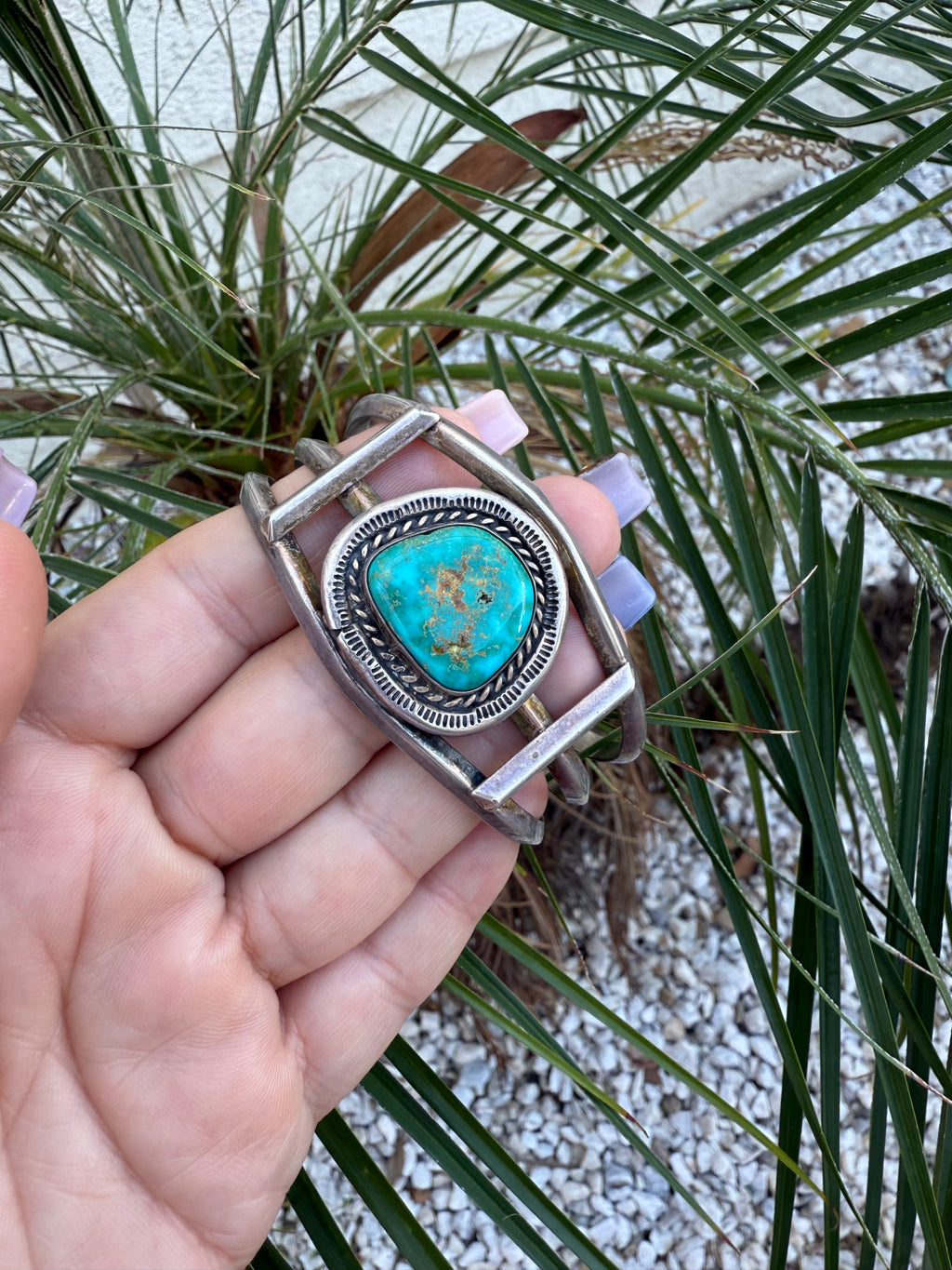 Navajo turquoise cuff bracelet 1940