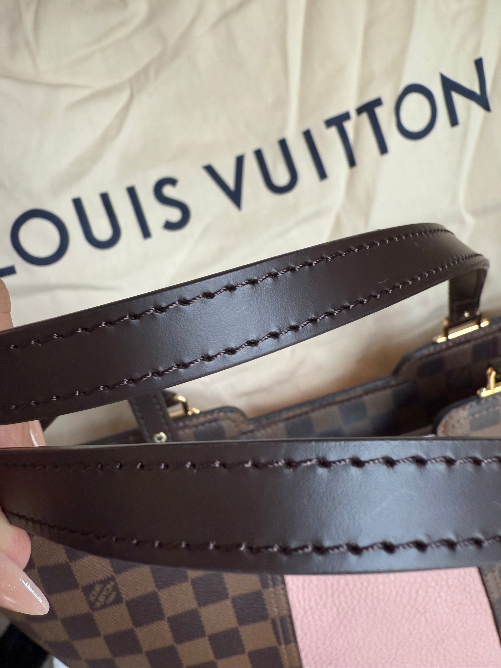 Louis Vuitton Damier Ebene Jersey tote bag