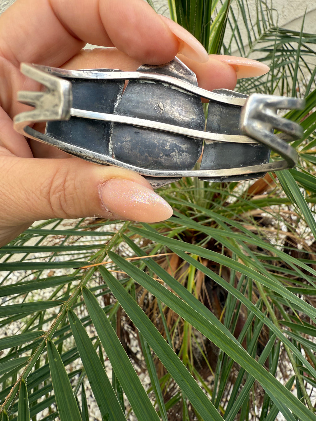 Navajo fox mine turquoise cuff