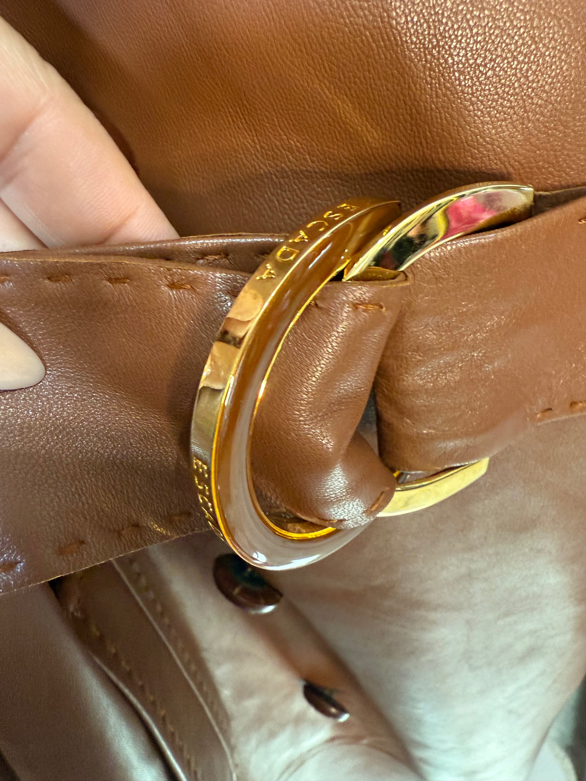 Escada lamb nappa trench jacket