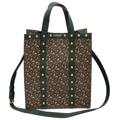 Burberry TB monogram leather long tote