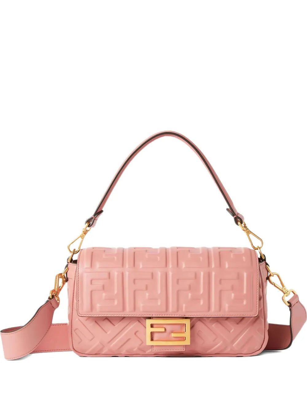 Fendi Medium Baguette FF Logo Quilted - NIDHALHAUS