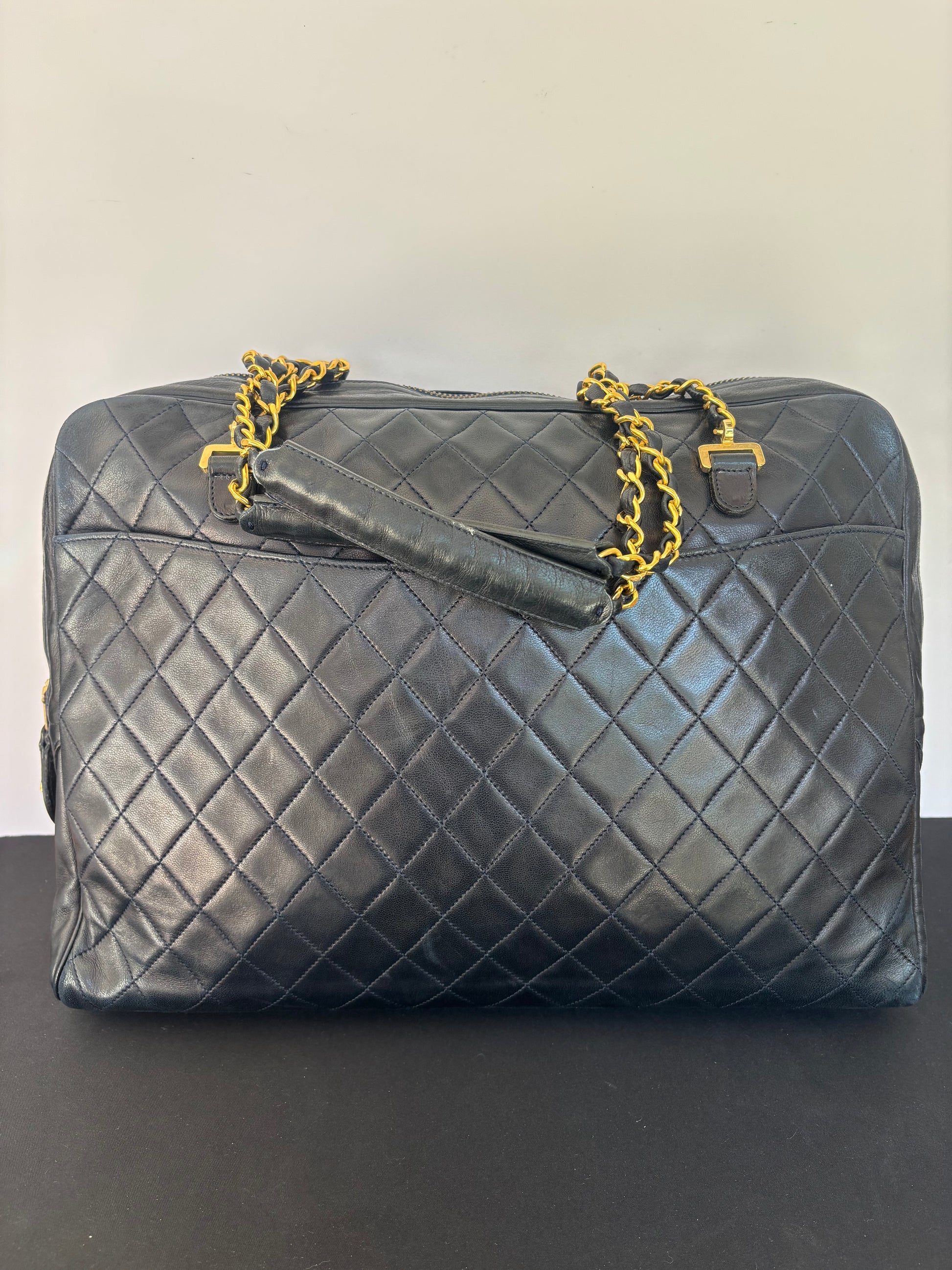 Chanel Vintage Dark Blue Shoulder Bag