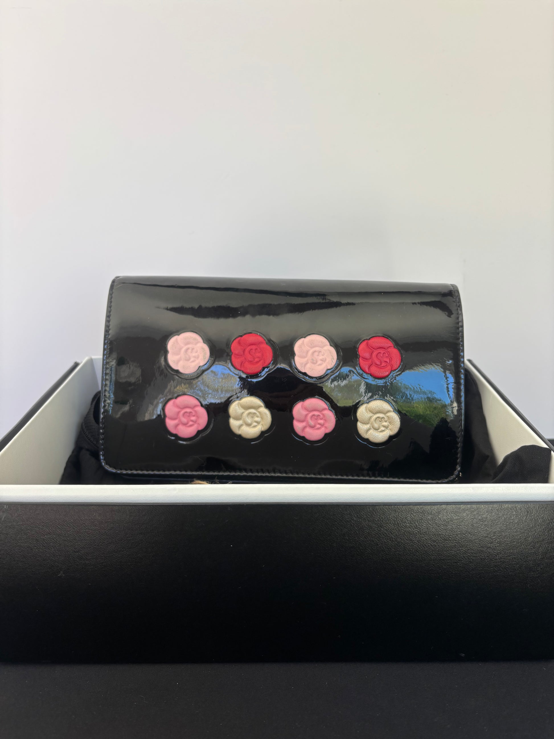 Chanel Camielle Palette Patent Leather Wallet and Shoulder Bag
