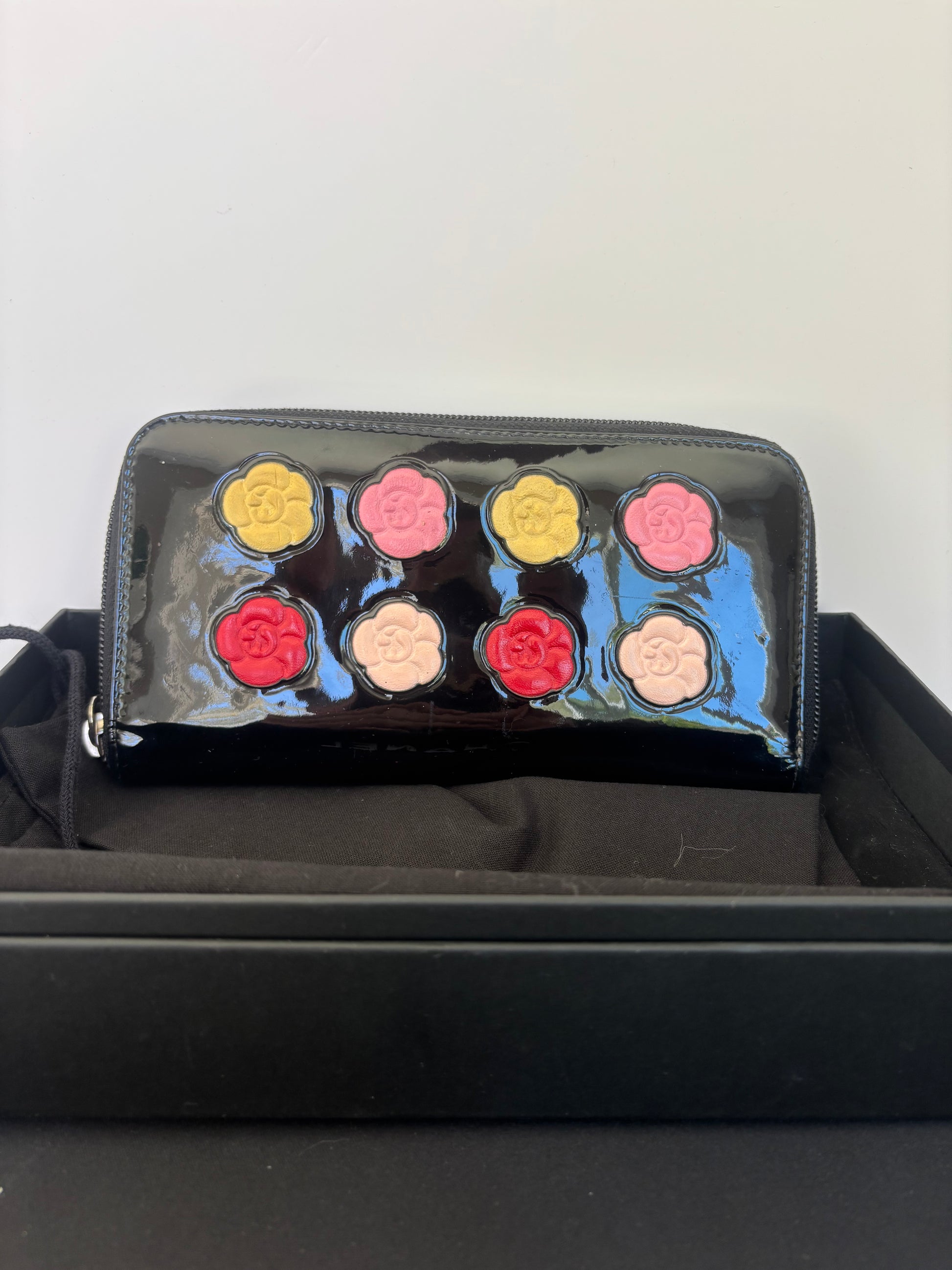 Chanel Camielle Palette Patent Leather Wallet and Shoulder Bag