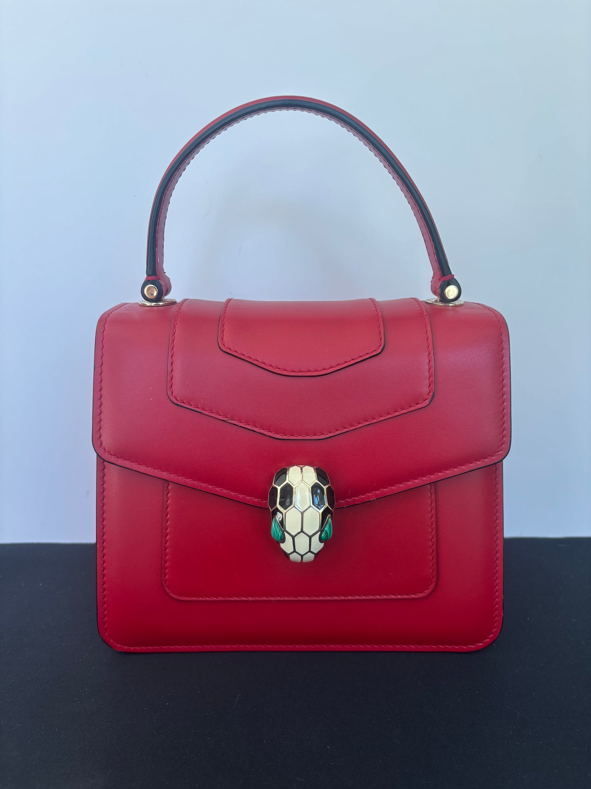 Bvlgari Serpenti Forever Top Handle - Red