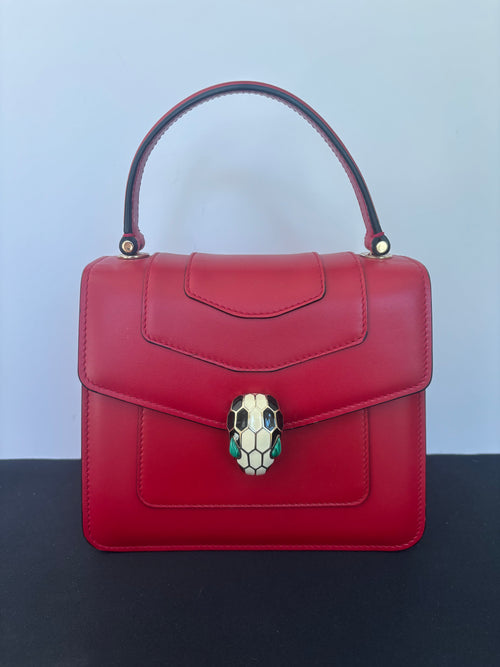 Bvlgari Serpenti Forever Top Handle - Red