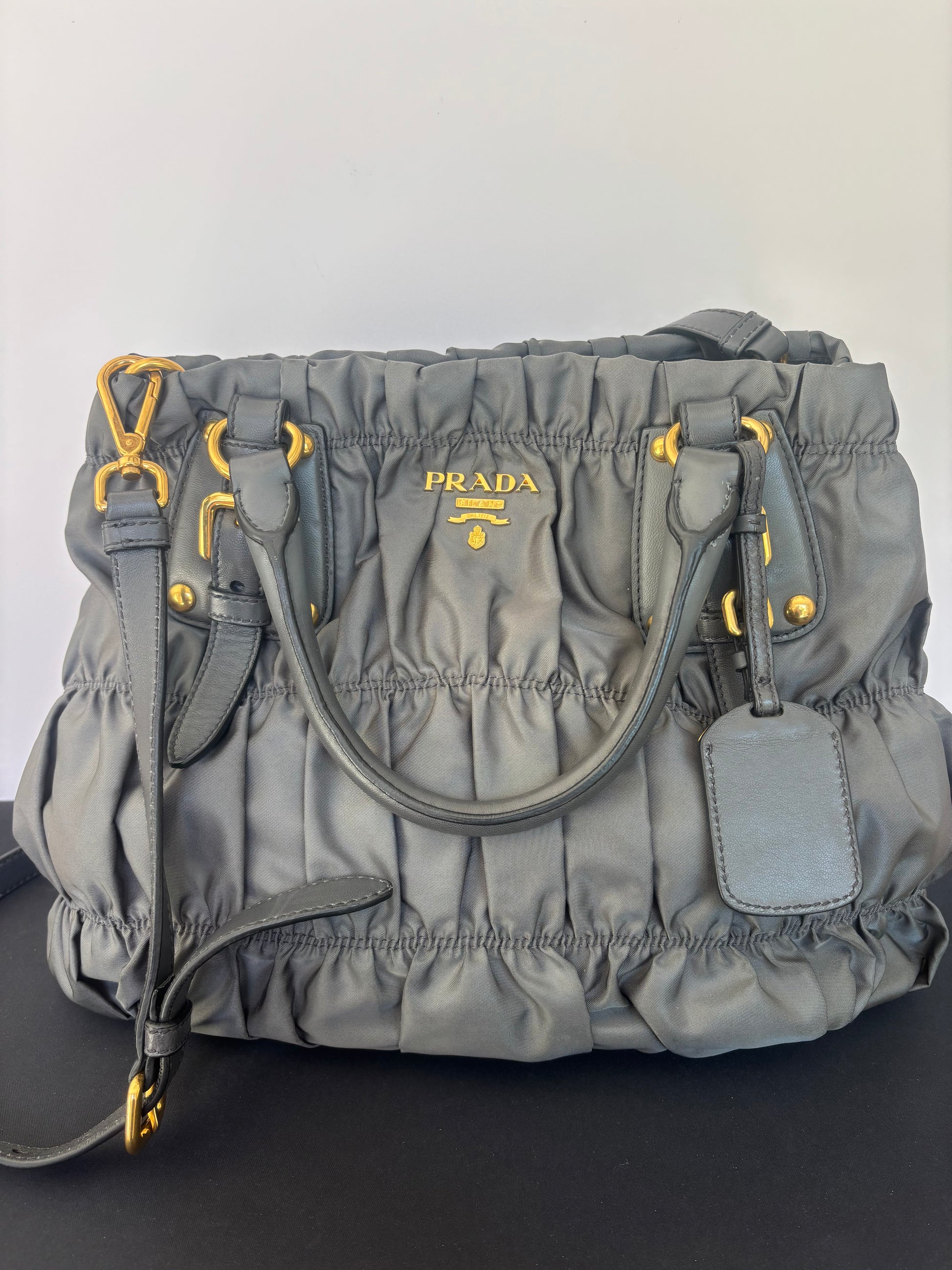 Prada Tessuto Gaufre - Gray
