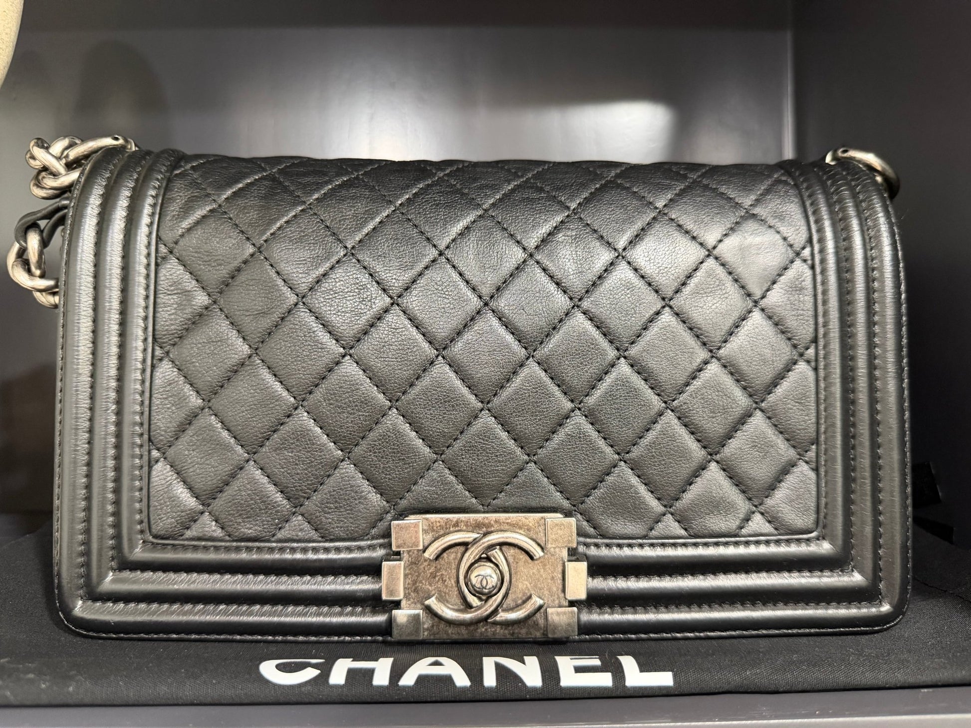 Chanel Boy Bag Black - NIDHALHAUS