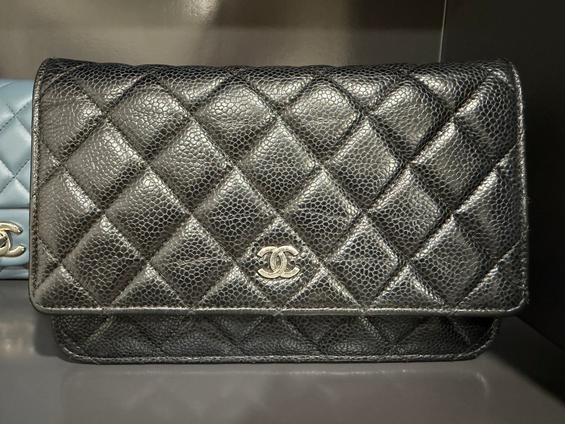 Chanel WOC Black Caviar Leather - NIDHALHAUS