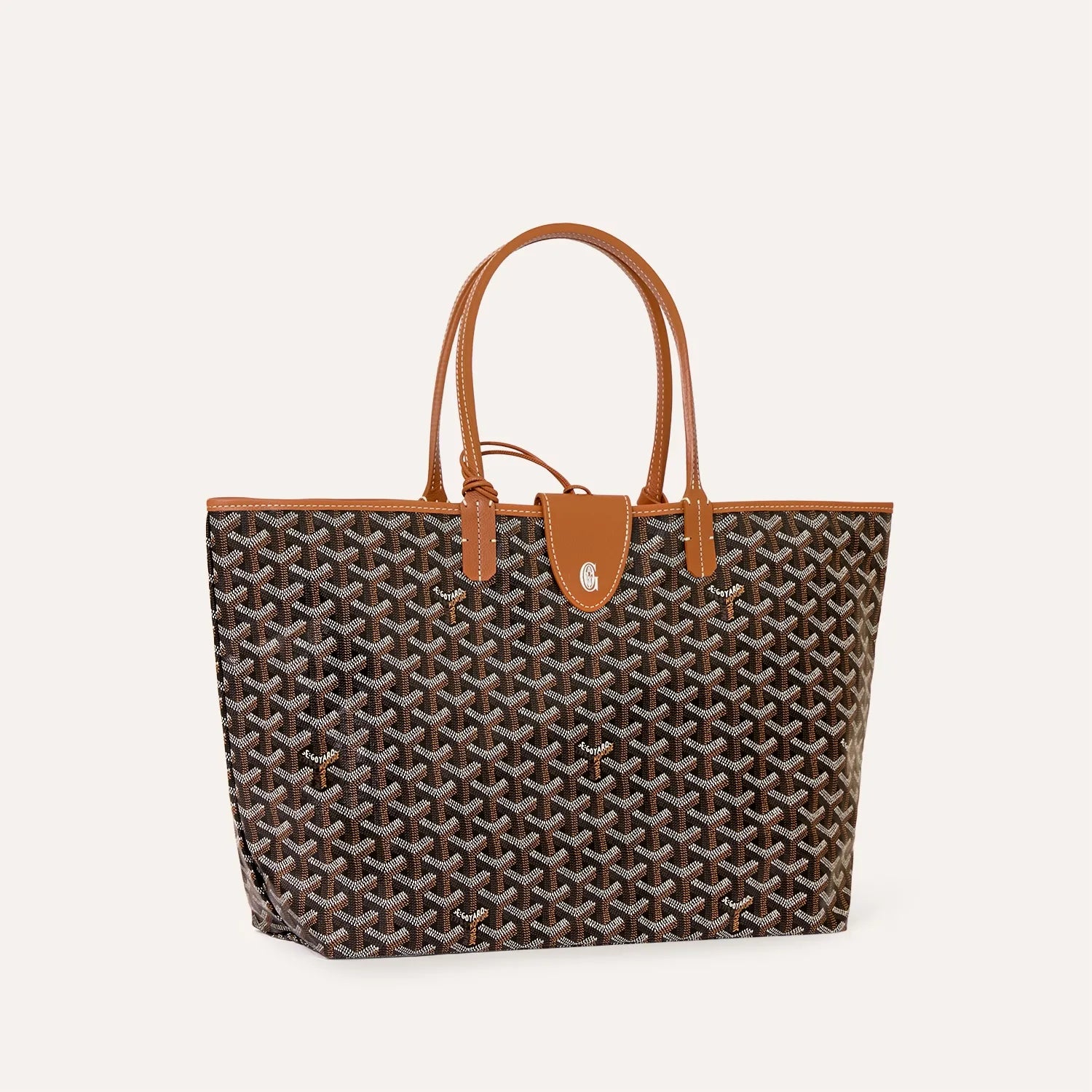 Goyard Saint Louis Tote PM - Black/Tan - NIDHALHAUS